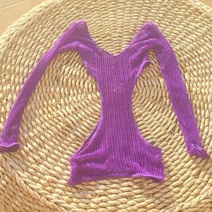Purple mini dress